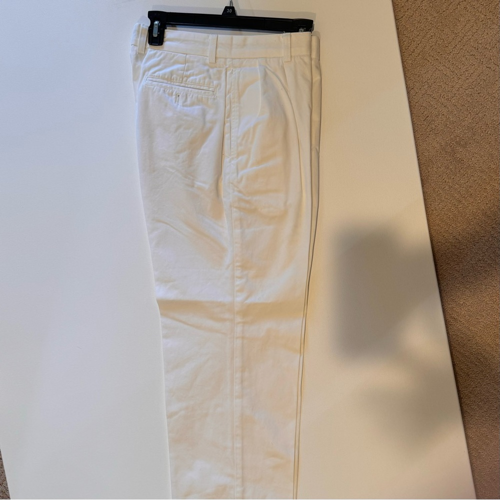 Henry Jacobson 32/30 white dress pants 100% cotton